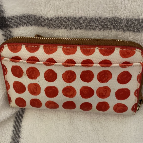 Coach polka dot wallet.   Does have some marks on the wallet as pictured - Picture 3 of 4